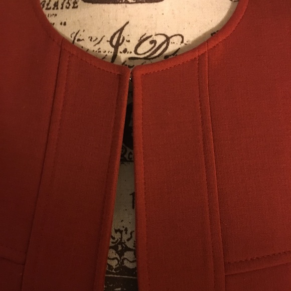 Tahari brown/ orange blazer - Picture 2 of 16